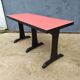 Red formica vintage bistro table
