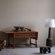 Danish folding table from the mid-century with a drawer in oak, Henning Kjærnulf, 1960s.
