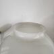 Suspension globe en verre opalin