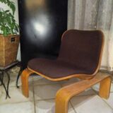 Siège chauffeuse Steiner d'origine XIX siècle bois tissus