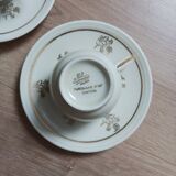 50s Limoges art porcelain cups