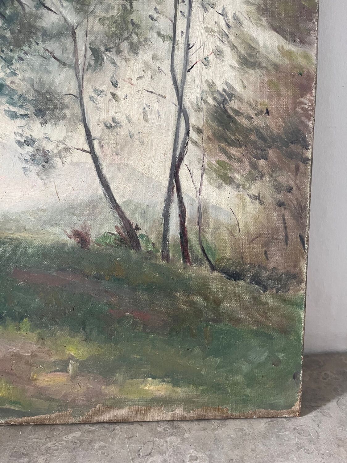 The clearing, oil on canvas "Memory of my brother Pierre 1898"