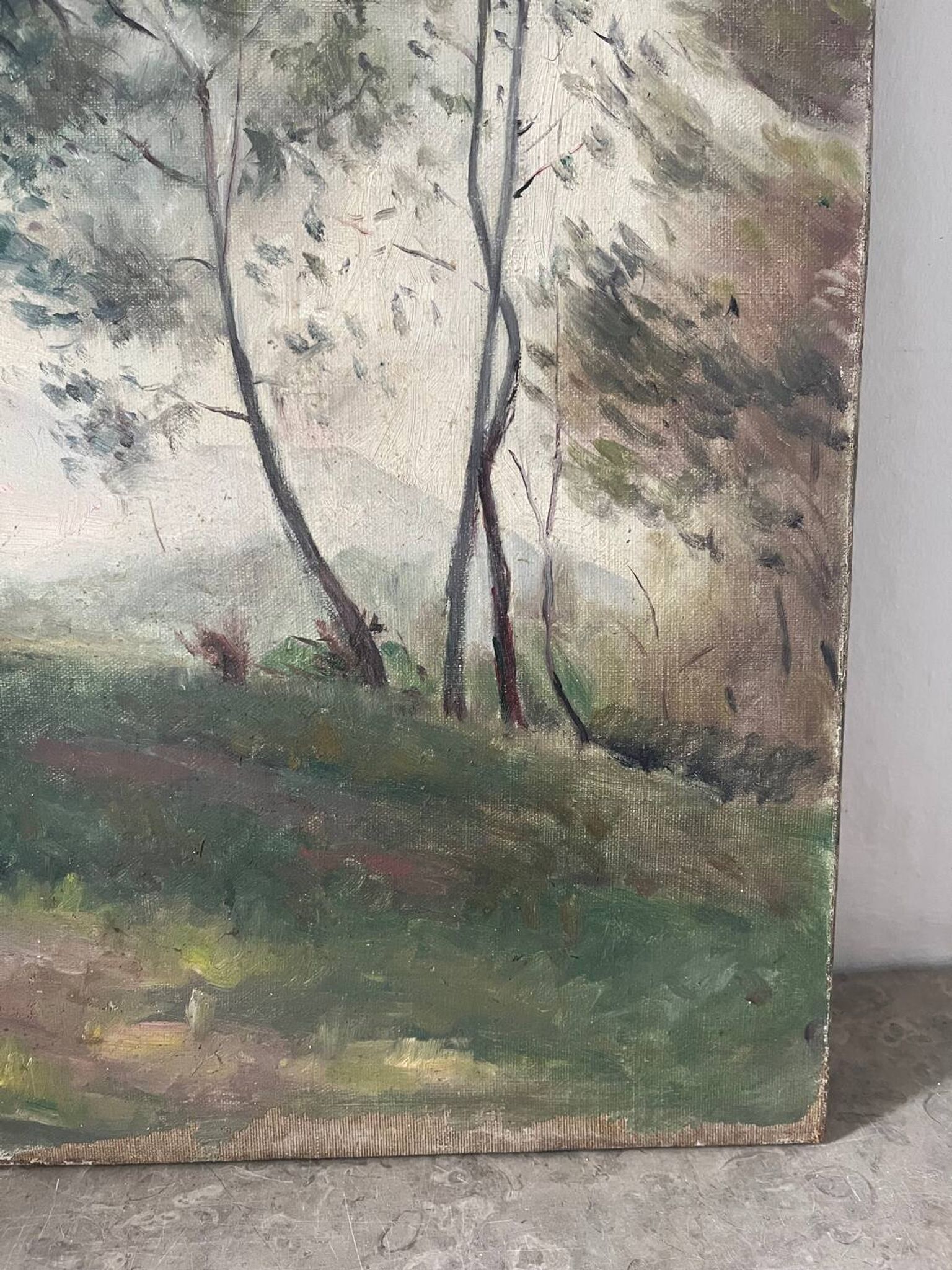 La clairière, huile sur toile “Souvenir de mon frère Pierre 1898”