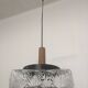 Square glass pendant light by Limburg, Germany circa 1970