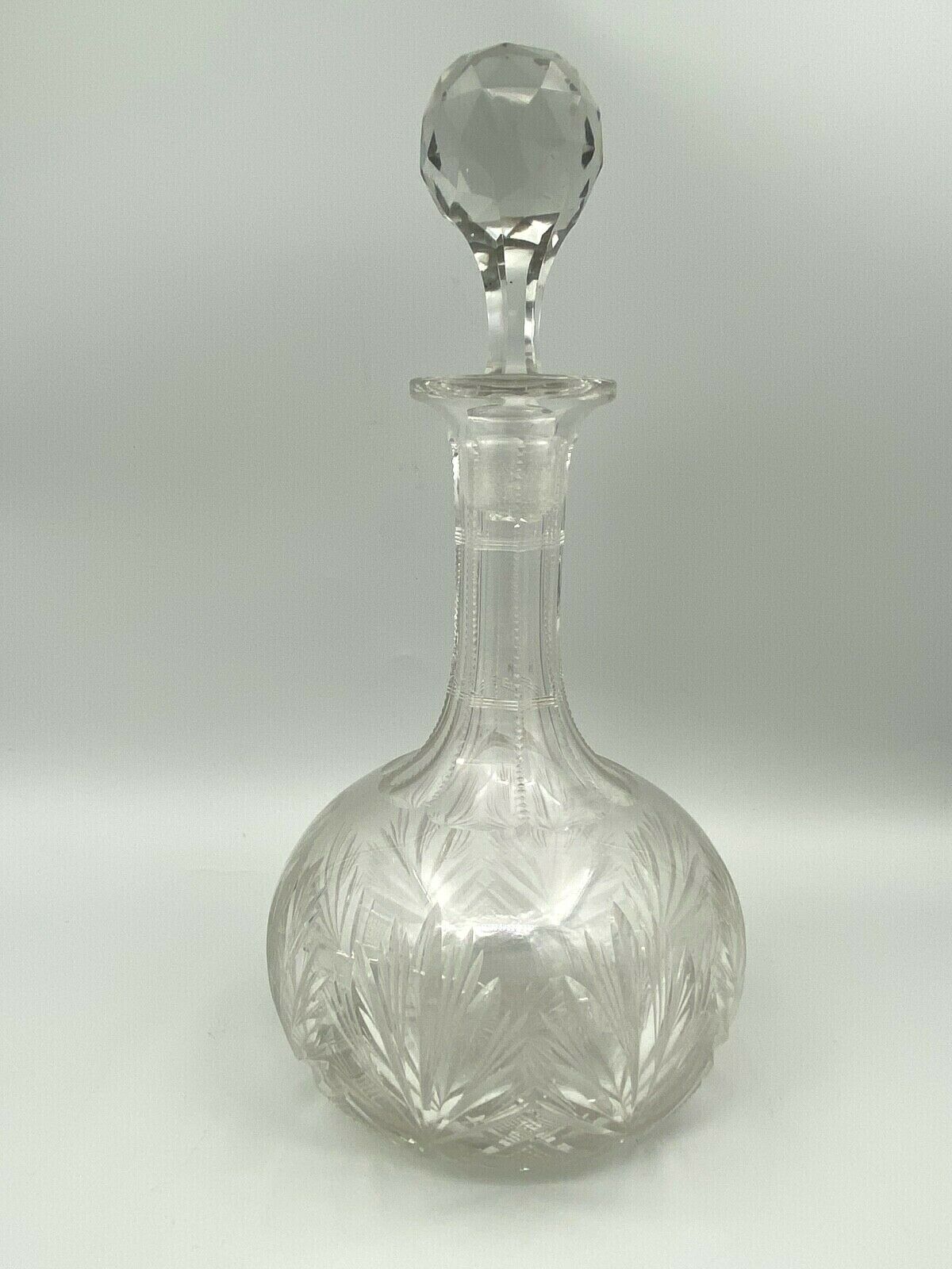 Carafe xixth crystal size saint louis baccarat multifaceted cap