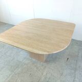 Table à manger vintage en travertin, 1970