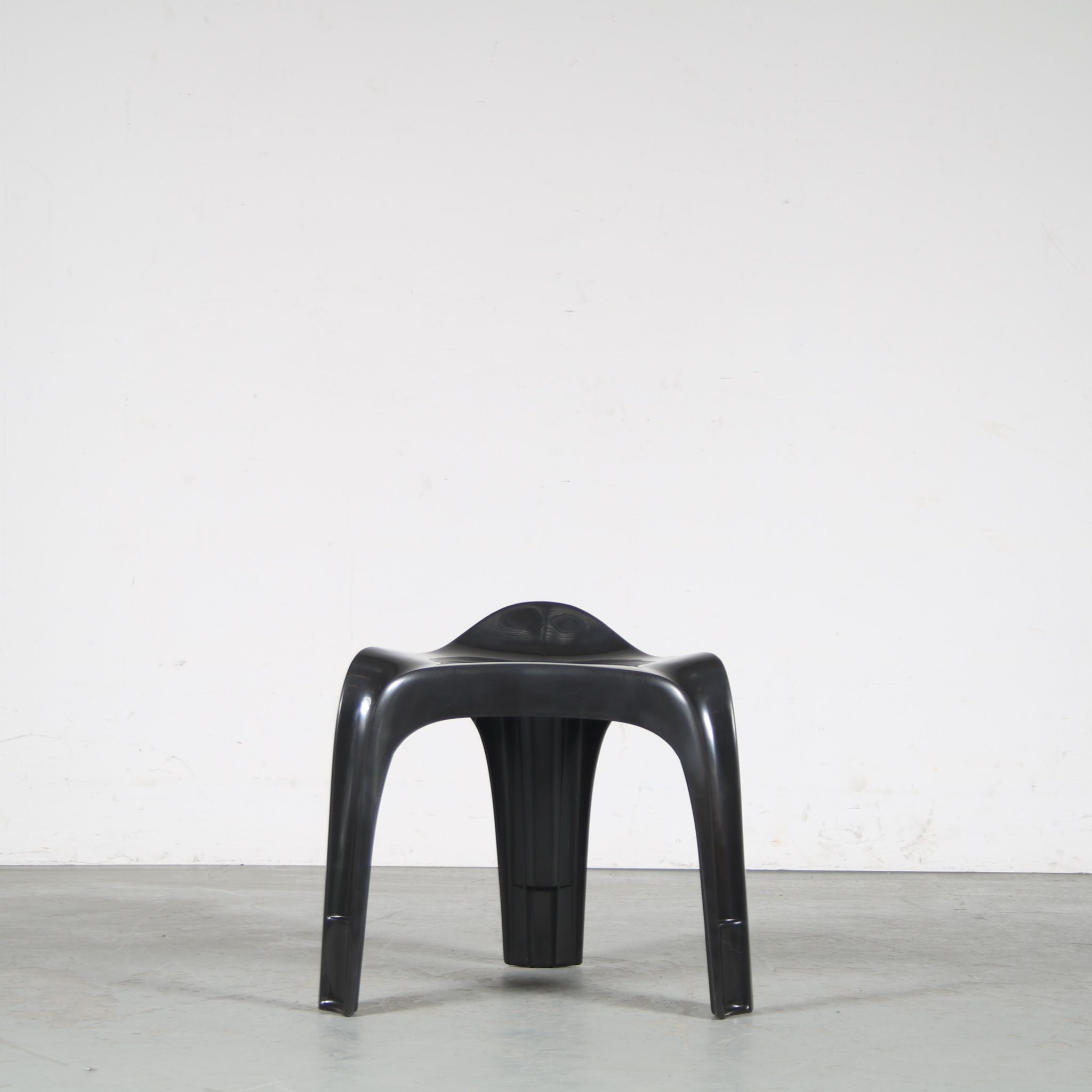 2000s Black “Casalino” stool by Alexander Begge for Casala, Germany