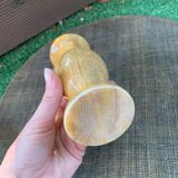 Vintage soliflore vase in white marble