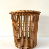 Rattan basket wicker from the 60s
