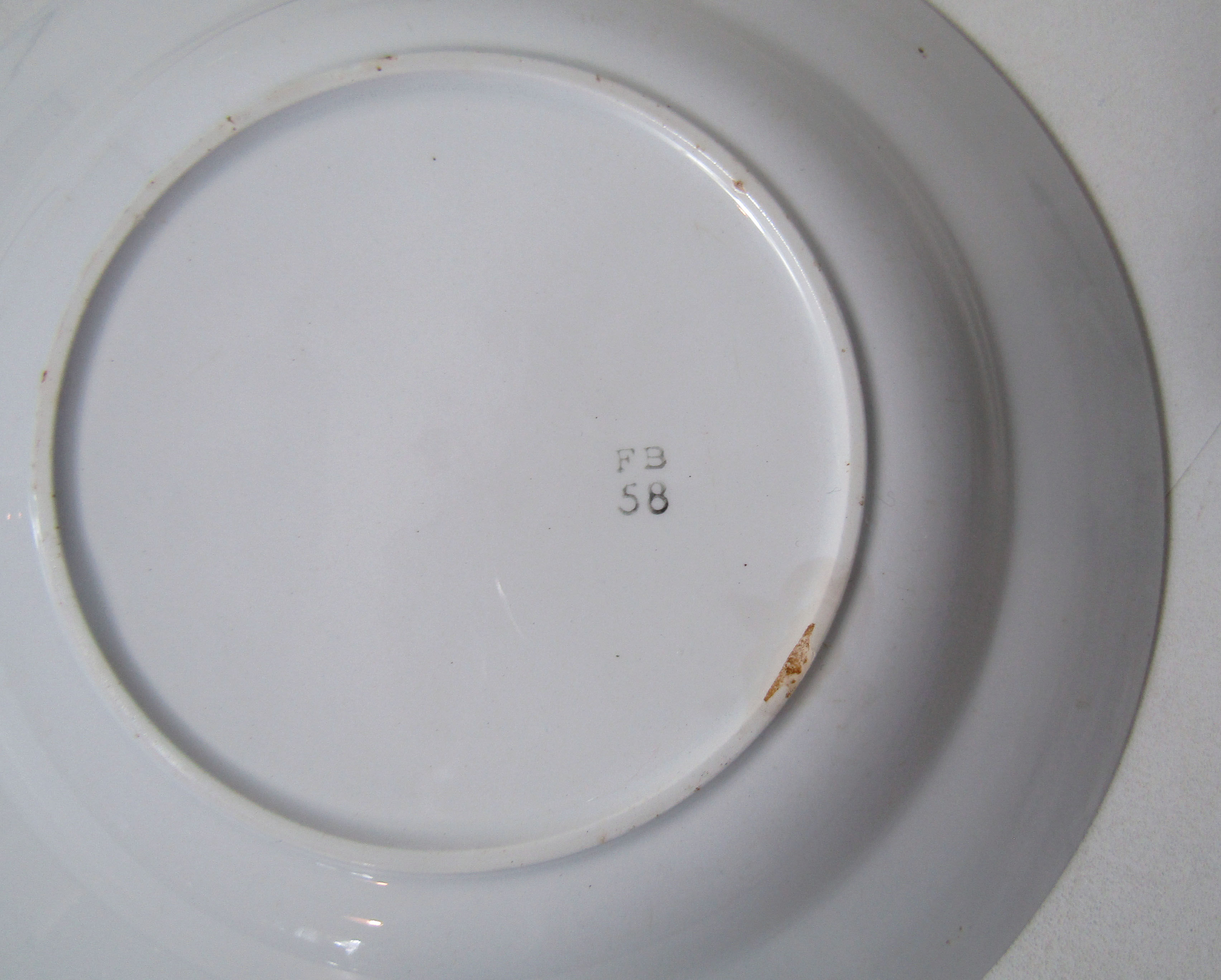 3 hollow plates faience Badonviller