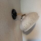 Vintage Clichy glass wall light