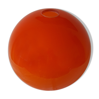 Globe en verre orange pour suspension