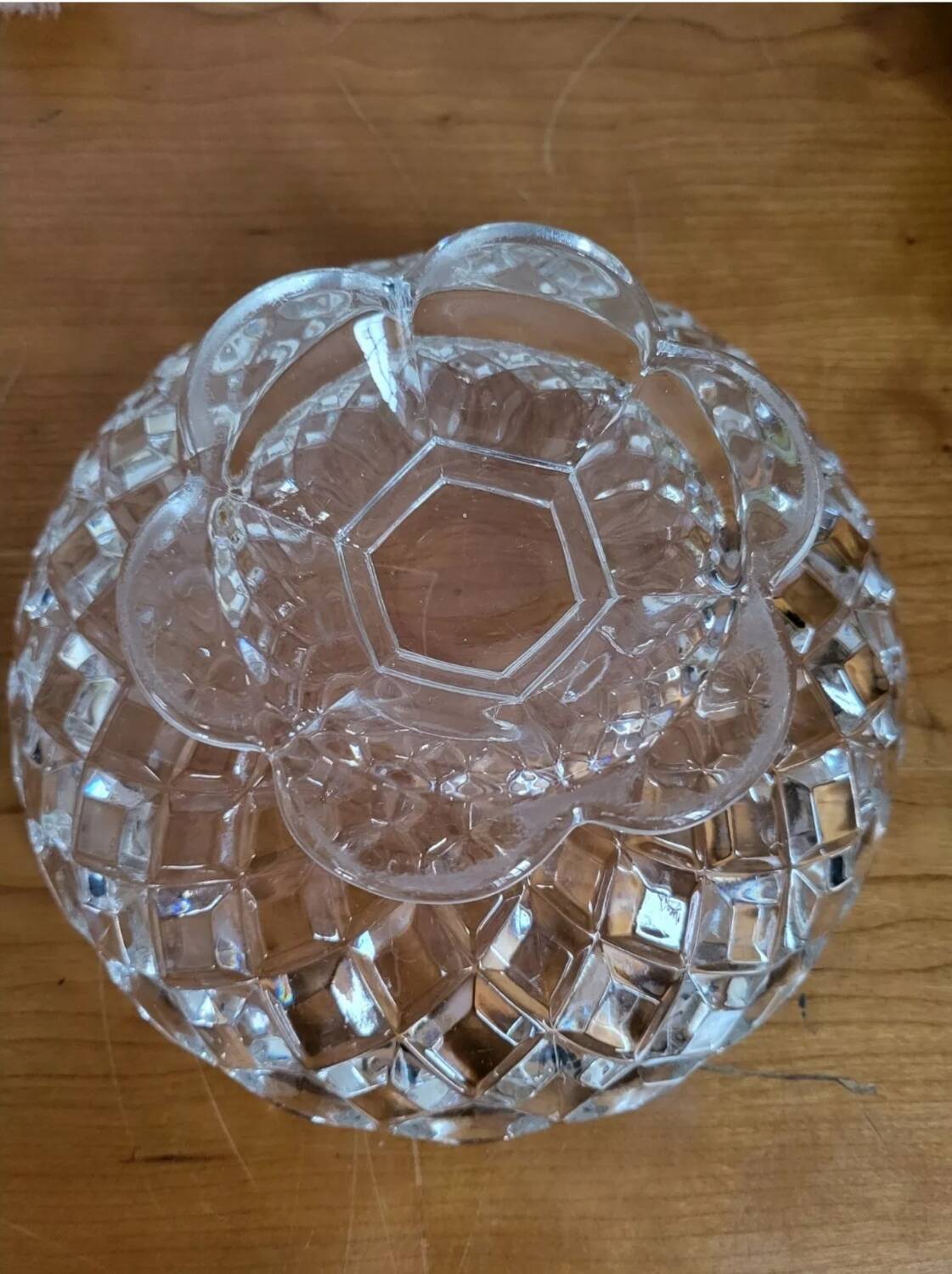 Baccarat Fruit Bowl Compotier In Molded Crystal