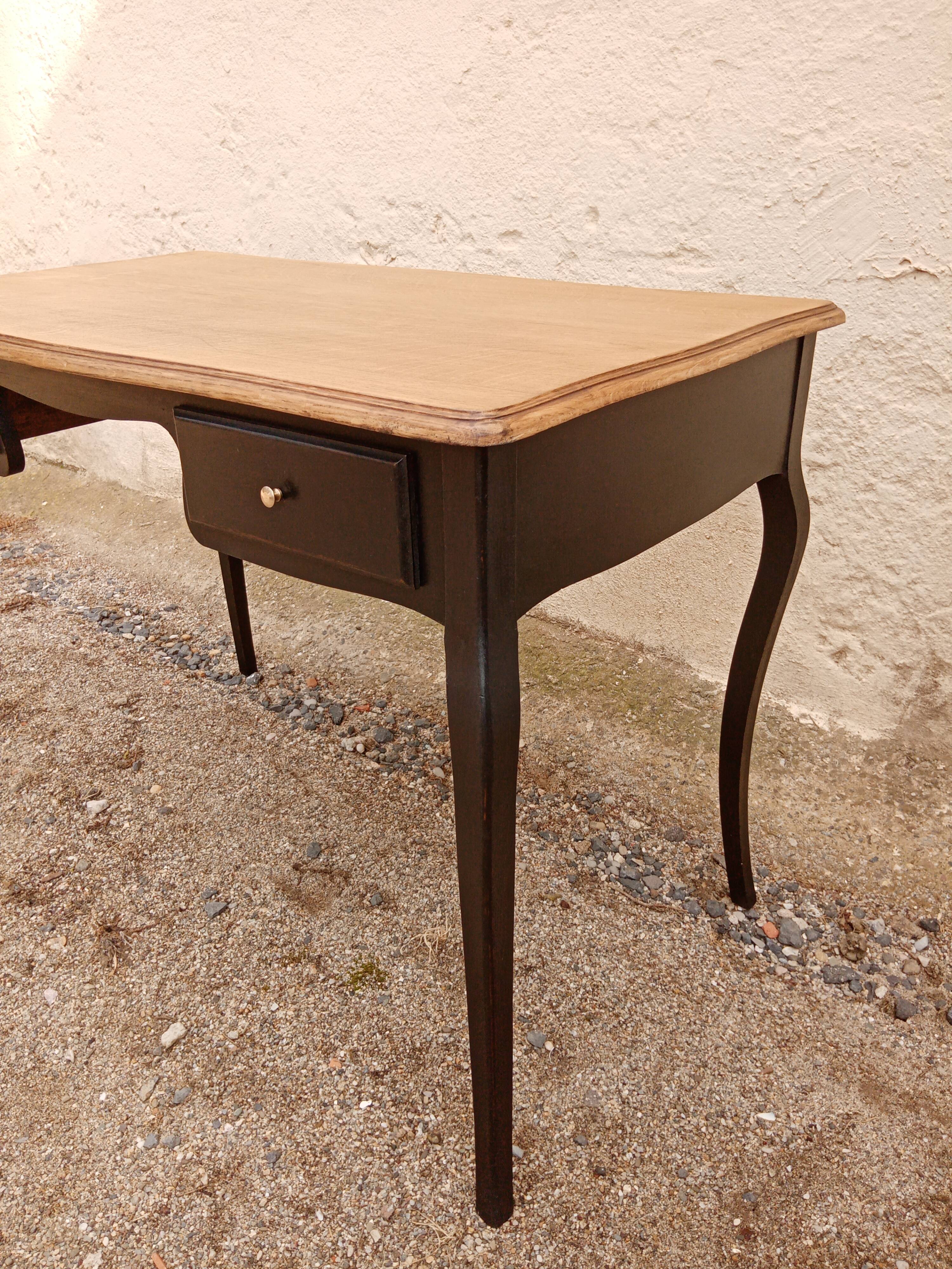 Table office 2 drawers patina 105 x 60 cm