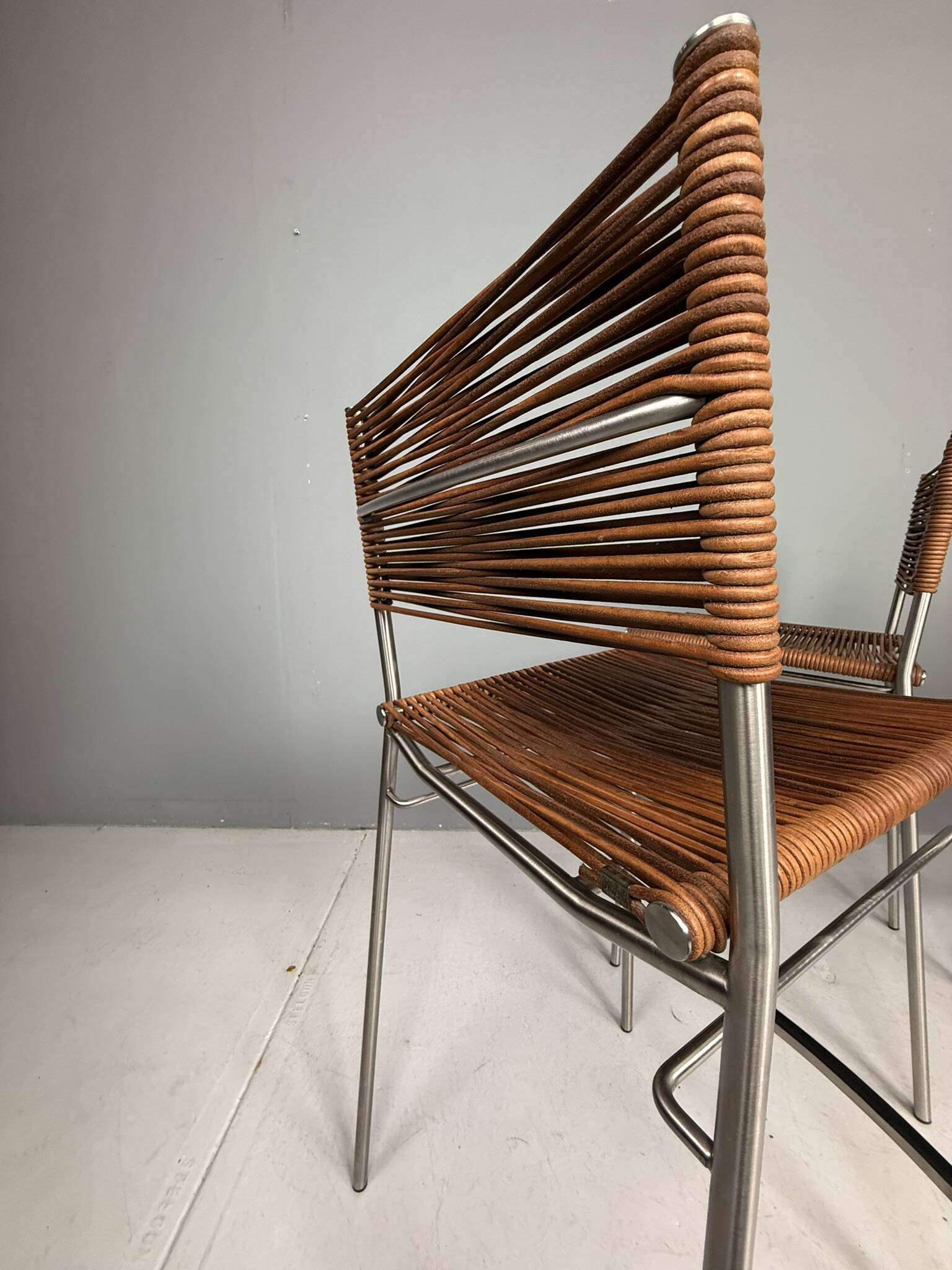 Tito Agnoli - Set of three bar stools "Miss B", Italy, 1997