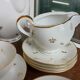 Foëcy porcelain coffee set - SFP - White and gold
