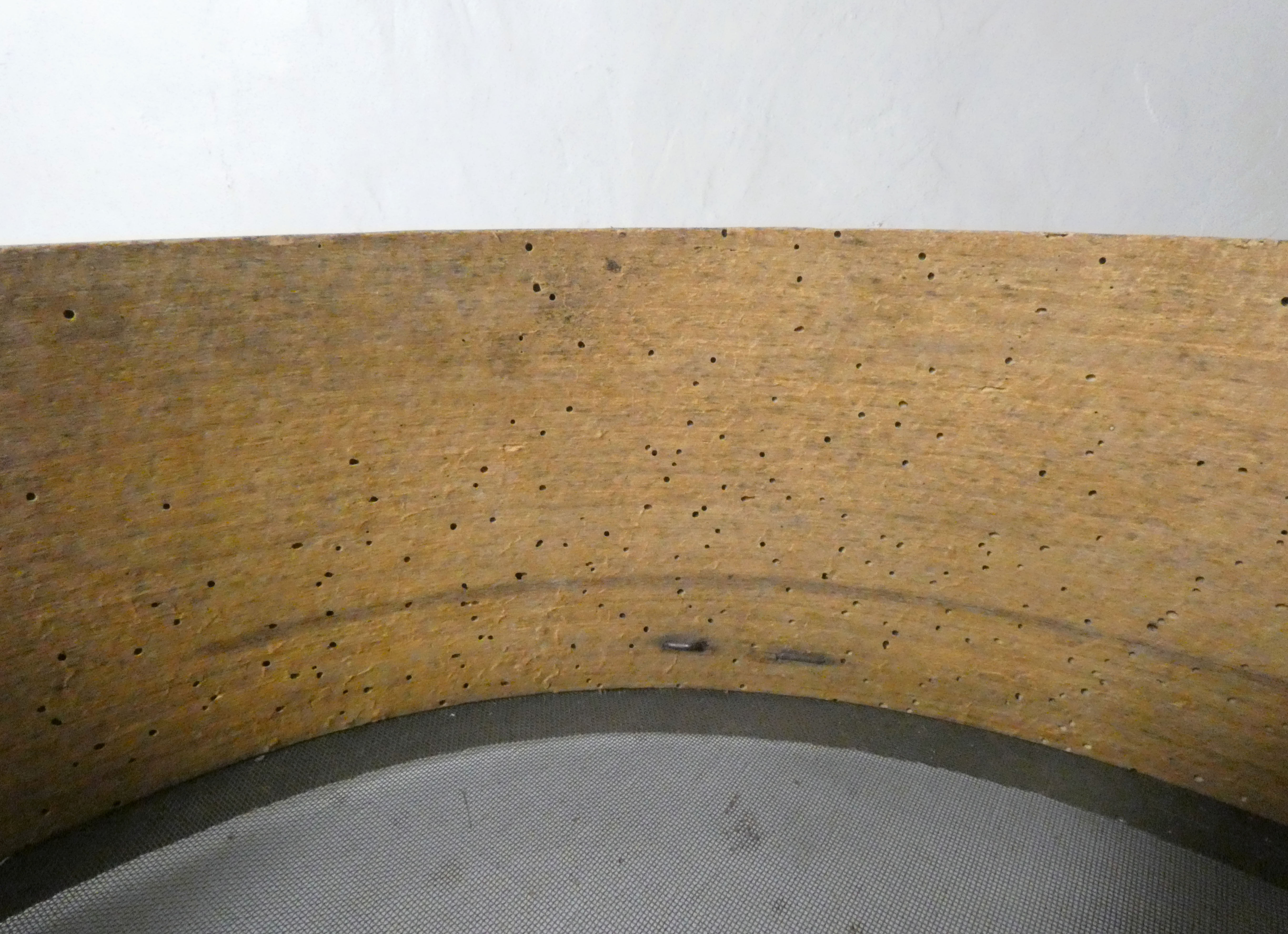 Ancien tamis en bois vintage art populaire