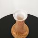 Victorian satin glass vase by Stevens and Williams, 1880s.