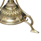 Victorian brass height adjustable standard lamp