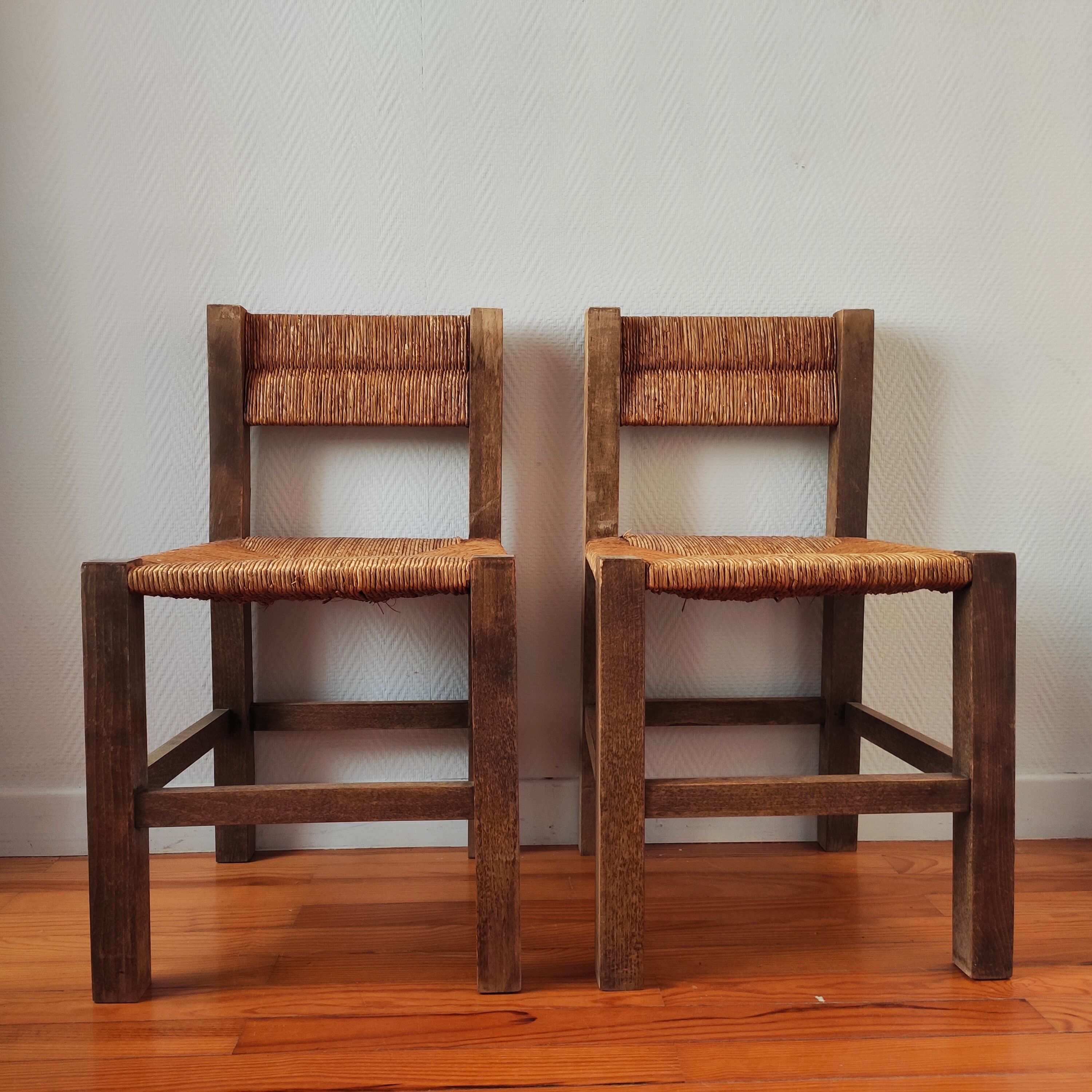 Vintage brutalist chairs 1950