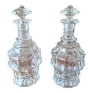 Paire de carafes anciennes