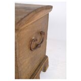 Oak coffin with carvings from around the year 1760s