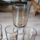17 vintage stemmed glasses in smoked glass