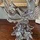 Crystal lamp base in the shape of a fish, 1950s