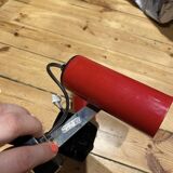 Pair of vintage Targetti red spotlights 1970