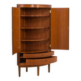 Agner Christoffersen mid-century modern corner cabinet in teak, Denmark, 1950s