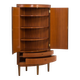 Agner Christoffersen mid-century modern corner cabinet in teak, Denmark, 1950s