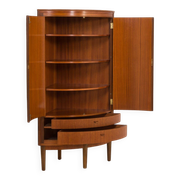 Agner Christoffersen mid-century modern corner cabinet in teak, Denmark, 1950s