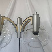 5-branched chandelier by Sciolari, Italy, space age, 1970