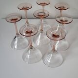 Verres à coctel rose