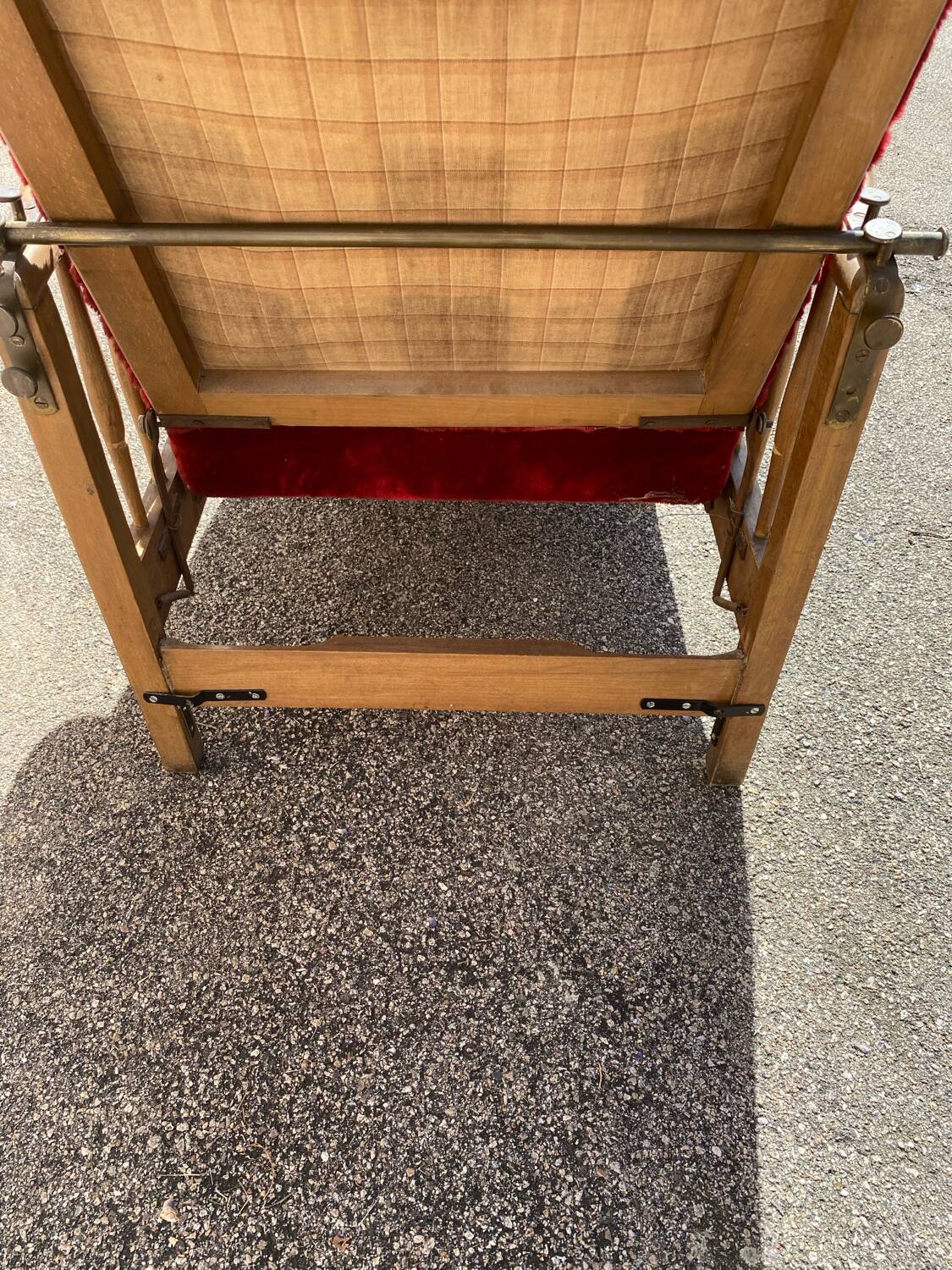 Morris velvet armchair