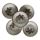 Set of 5 old flat plates Epernay Sarreguemines Digoin