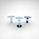 table d'appoint en céramique et marbre de style Memphis par Casalto 2