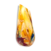 Vase Murano Sommerso OBALL Signé & Étiqueté Or 24k H30cm 2,5kg Neuf