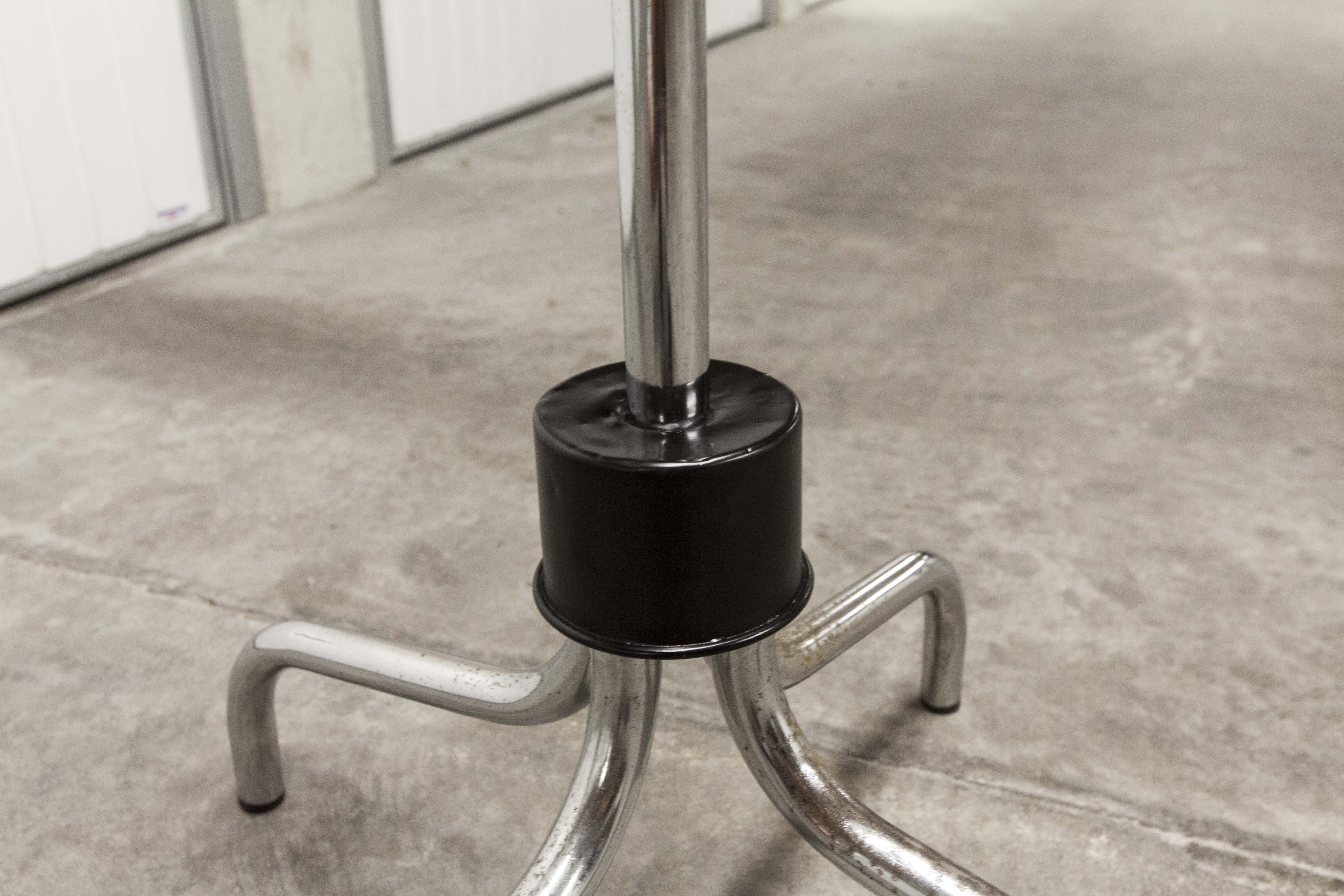 Manail holder parrot metal chrome industrial 1960