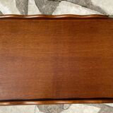 Vintage wood and brass dessert and tray