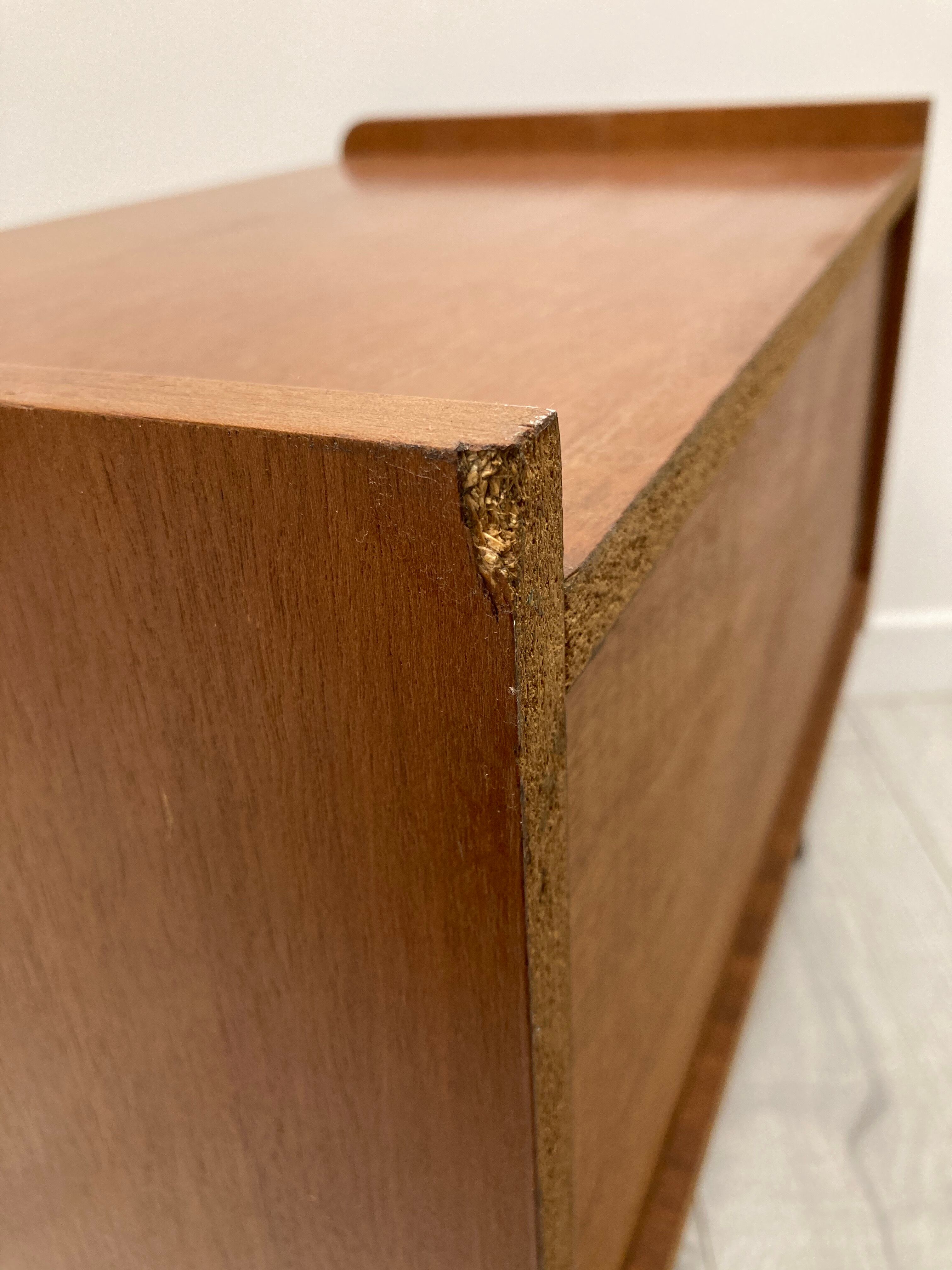 Pair of 1960s bedside tables compass feet