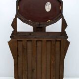 Buffet Art déco italien en noyer et bruyère avec miroir, début du XXe siècle