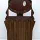 Art Deco Italian Walnut Briar Sideboard with Mirror, Early 20th Century