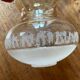 Set of 4 globes of glass lampshades, old, vintage