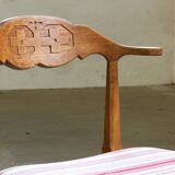 Vintage 60s set of 6 solid oak Danish design dining room chairs, Kjærnulf style