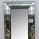Luigi Brusotti Mid-Century Modern Italian Decorated Mirror, 1940s