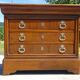 4-drawer chest of drawers, gold ribbon and peacock handles
