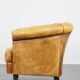 Cow leather English style club chair