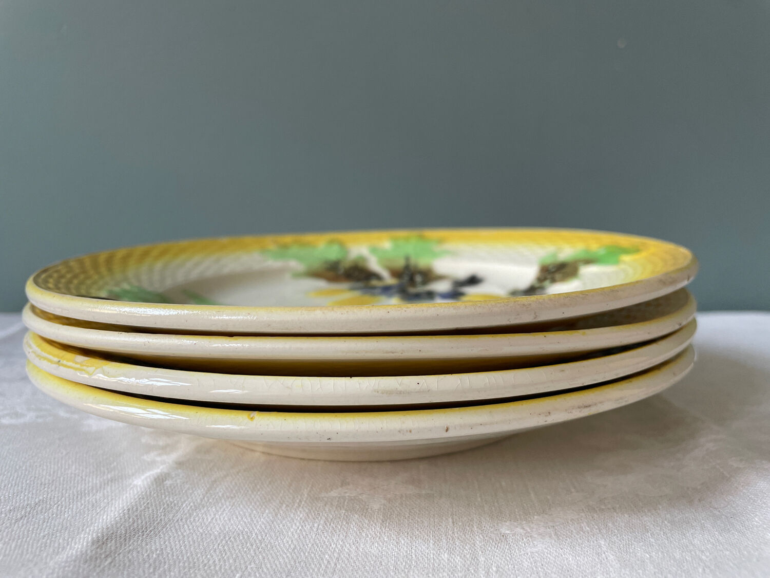 Lot 4 slip plates Orchies Moulin des Loups