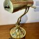 Lampe de notaire, de banquier doré